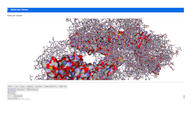 3D Structure rendered in APEX database 